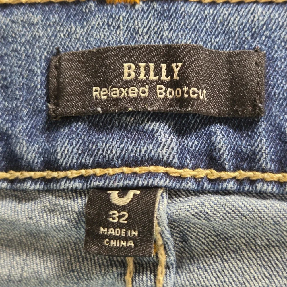 True Religion Billy Relaxed Bootcut Jeans 32x33 Cotton Blend Streetwear Western
